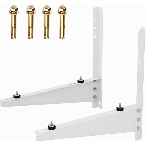 Outdoor Mini Split Wall Mounting Bracket for 9000 Btu to 36000 Btu Ductless Mini Split Air Conditioner AC Heat Pump Systems, Heavy Duty AC Support Bracket for Outside, Holds Up to 330lbs