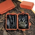 thumbnail image 1 of Outdoor Mini Storage Box Organizer | Heavy Duty Plastic 18.5x6x11.5cm | Locking Camping Container, Desktop Tool Bin, Seasoning Holder, Secure Handle, 1 Pack, 1 of 6