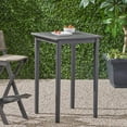 thumbnail image 1 of Outdoor Minimalist Acacia Wood Square Bar Table - Dark Gray, 1 of 7