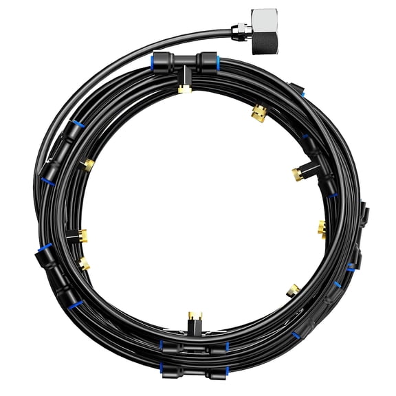 Outdoor Mist Coolant System with 10M PE Pipe - Efficient Garden Sprinkler Kit for Humidification and Cooling