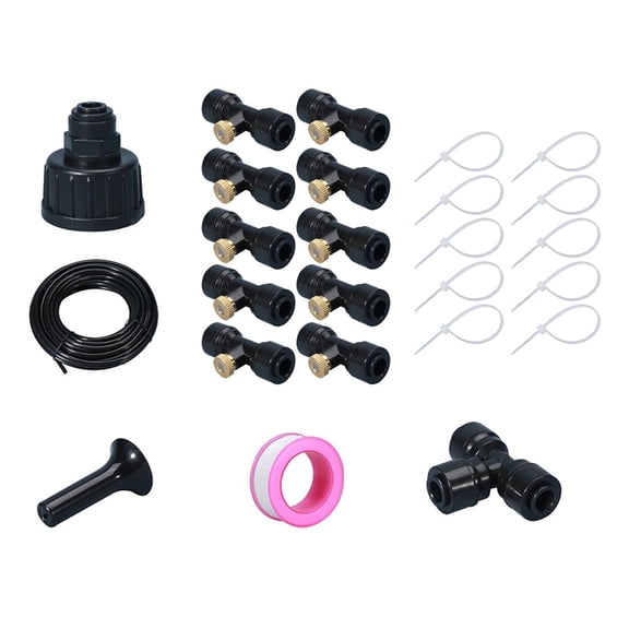 Outdoor Mist Cooling System: Low Pressure Mist For Garden And Drip Irrigation