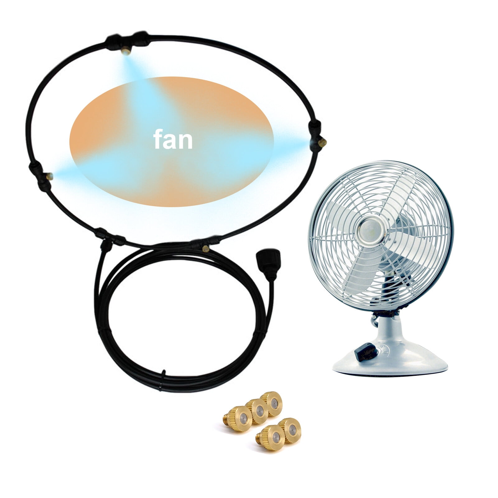 Outdoor Misting Fan Kit For Water Misting Cooling System Misters Mister