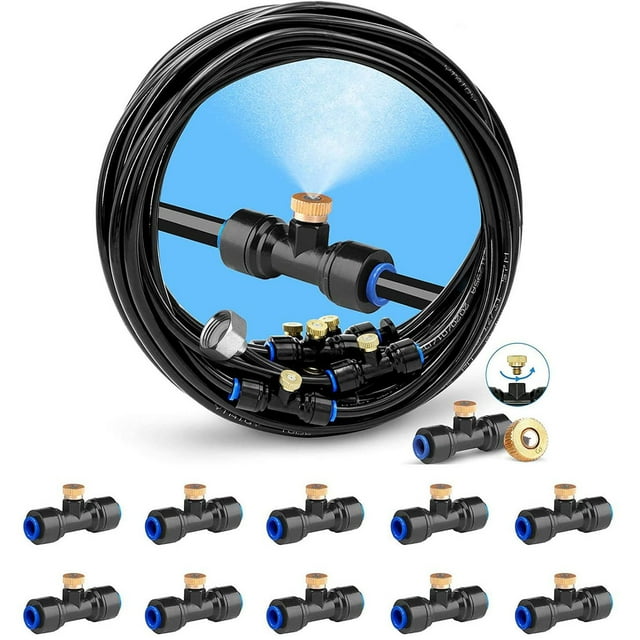 Outdoor Misting Misters Cooling System 26.3FT Misting Line For Patio