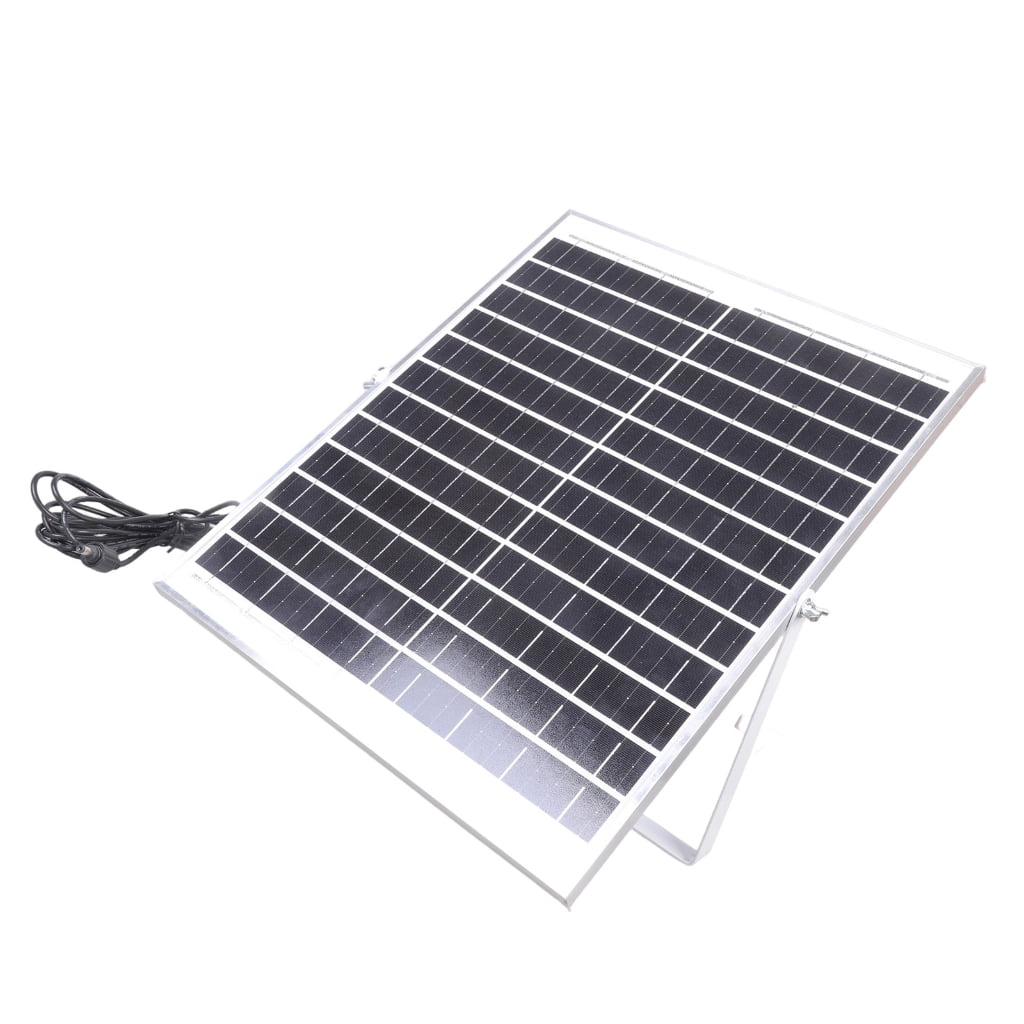 Outdoor Monocrystalline Solar Panel Chargers 12V 25W for Garden Lights Pumps and Fan Having DC5521 Output