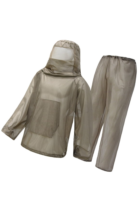 Outdoor Mosquitoes Mesh Clothes Fly Net Shirt Mesh Hooded Jackets Honeys Harvesting Clothing Beekeepers Mesh Hood