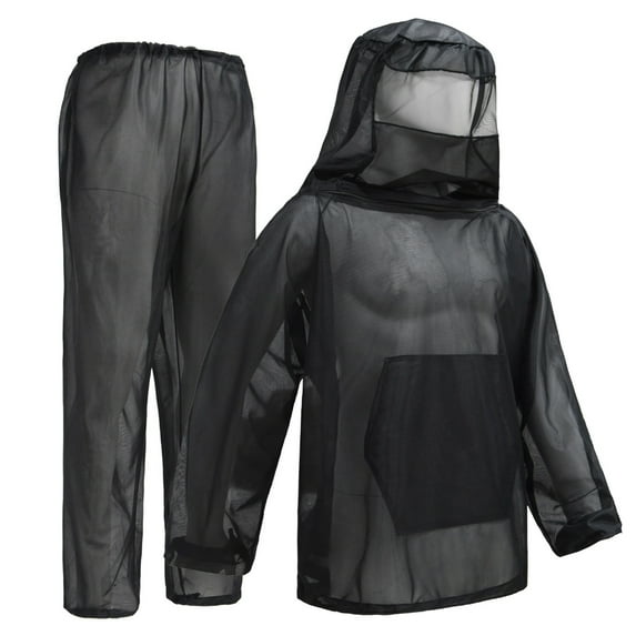 Outdoor Mosquitoes Mesh Clothes Fly Net Shirt Mesh Hooded Jackets Honeys Harvesting Clothing Beekeepers Mesh Hood
