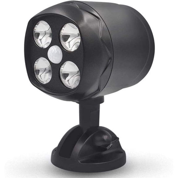 Outdoor Motion Sensor Spotlight Battery Operated Waterproof LED Lamp for Garage Yard Patio