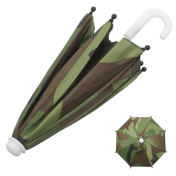 STRANDCHIC Universal Phone Sunshade Umbrella Set for Cycling Outdoor Use, Portable Camouflage Design, Sun Accessory