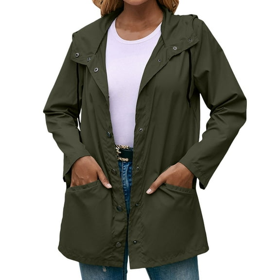 Outdoor Mountaineering Rain Jacket Hooded, Windproof, Polyester/Spandex, for Hiking & More, Multiple Sizes