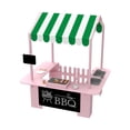 thumbnail image 1 of Outdoor Mud Kitchen with BBQ Toys, Kids Playhouse Role Play Set for Toddlers Ages 3-8, Pink, Backyard Kitchen with Grill, Stove & Accessories for Boys & Girls, 1 of 4