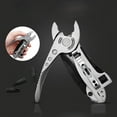 thumbnail image 1 of Outdoor Multi-Purpose Tool Pliers | Stainless Steel Folding Wrench Clamp | Ergonomic Locking Grip | Compact Pocket Knife Screwdriver Tool for Camping, Hiking, Home Repair | 1 Piece | 122mm, 1 of 9