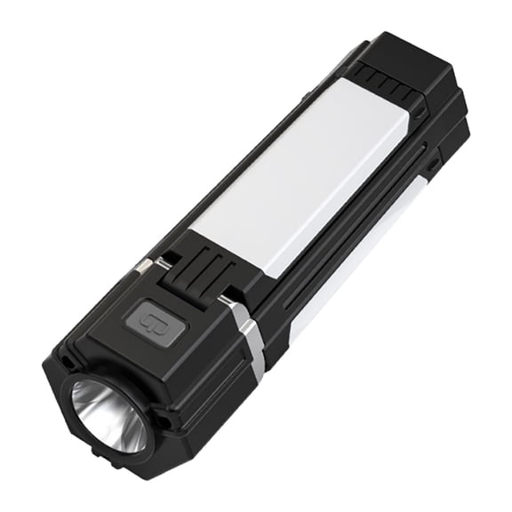 Outdoor Multi-function Folding Magnetic Rechargeable Flashlight 3-in-1 Camping Lamp with LED Light Power Bank for Hiking Camping Emergency Use Portable and Compact