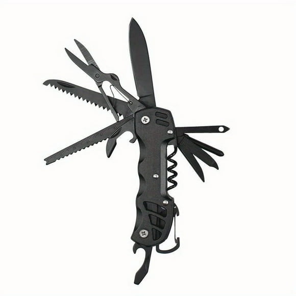 Outdoor Multi-purpose Knife, Portable Wilderness Survival Folding Knife, Scissors, Bottle Opener and Other Combination Tools