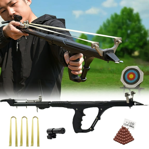 Piaoyu Outdoor Multifunctional Hunting Telescopic Rod Shooting Slingshot Set for Adults