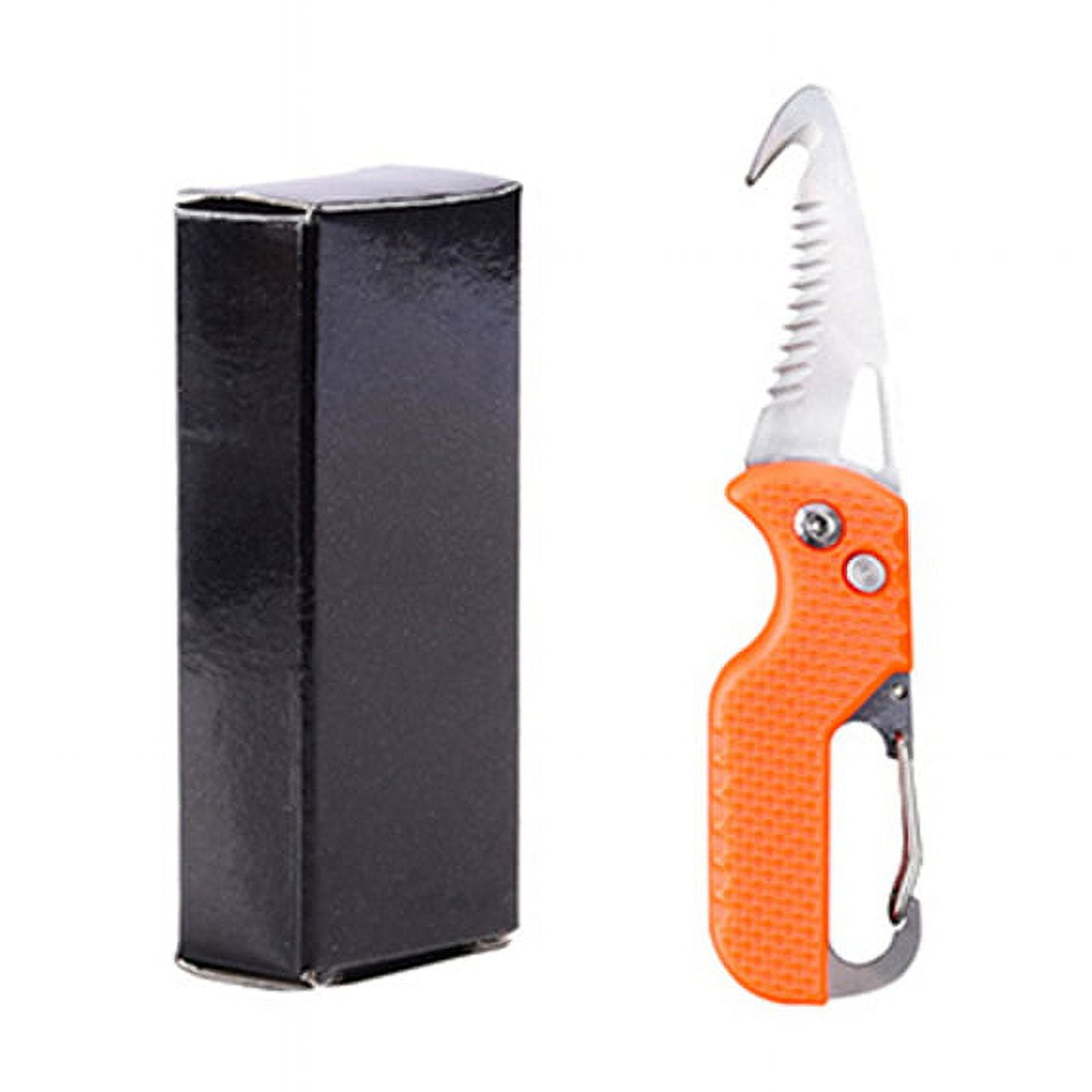 Outdoor Multitool Serrated Pocket Knife Hook Blade Utility Knife