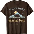 thumbnail image 1 of Outdoor National Park Yellowstone Unisex T-Shirt for Men Women Kids Toddler,Dark Chocolate Color,Size 5XL, 1 of 5