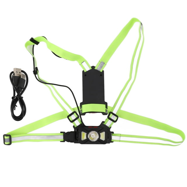 Outdoor Night Running Chest Lights Dual Light Sources IP55 Waterproof