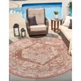 thumbnail image 1 of Outdoor Nirie Collection Area Rug Rust Red - 7'10" Round, 1 of 5