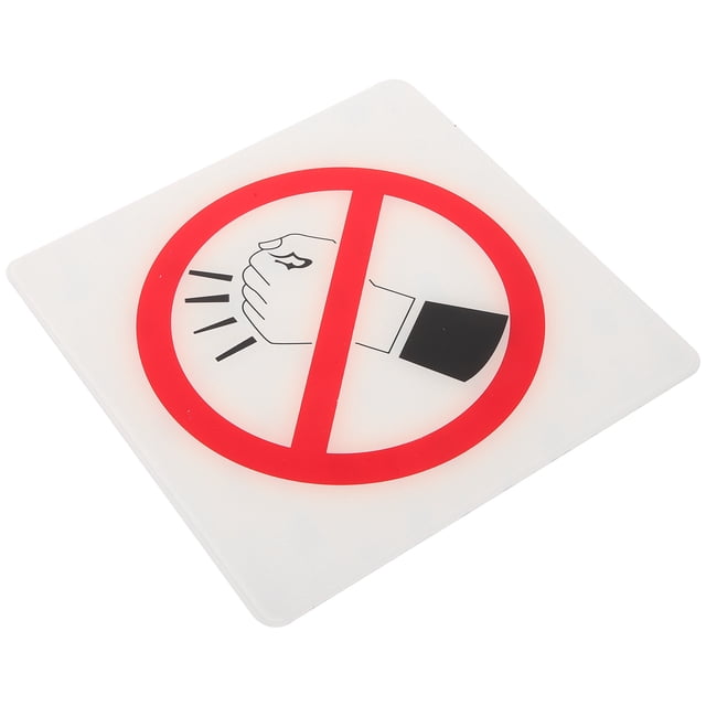 Outdoor No Knocking Sign Notice No Knocking Label Acrylic Indicator No ...