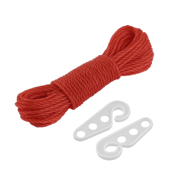 Outdoor Nylon Clothesline Clothes Rope 10M 33Ft Long Red Walmart