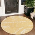 thumbnail image 1 of Outdoor Ogooplario Collection Area Rug Yellow - 4' Round, 1 of 5