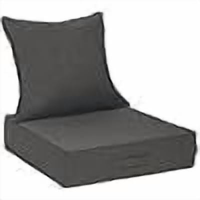23''x 26''x 6'' 1PCS Outdoor Olefin Water-Resistant Deep Seat Cushion Set,  Weather and Fade Resistant Patio Furniture Seat Cushion, Thickened Sofa Chair Pad with Straps for Lawn, Garden