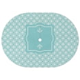 thumbnail image 1 of Outdoor Oval Waterproof Cyan Blue Tablecloth with Umbrella Hole and Zipper,Reusable Indoor/Outdoor Durable Table Cover for Patio, Party, Picnic 60 X 84 Inch, 1 of 1
