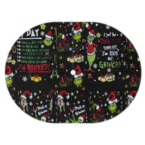 Outdoor Oval Waterproof Tablecloth with Umbrella Hole and Zipper,Reusable Indoor/Outdoor Durable Washable Christmas Table Cover for Patio, Party, Picnic 54 X 72 Inch