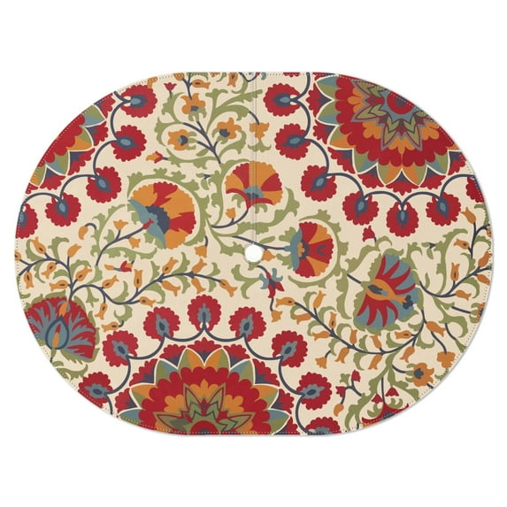 Outdoor Oval Waterproof Pioneer Tablecloth with Umbrella Hole and Zipper,Reusable Indoor/Outdoor Durable Table Cover for Patio, Party, Picnic 54 X 72 Inch