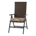 thumbnail image 1 of Outdoor PE Wicker Foldable Reclining Chair with Asbury Park Seat Cushion, 1 of 10
