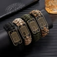 thumbnail image 1 of Outdoor Paracord Bracelet Survival Zinc Alloy, 1 of 2