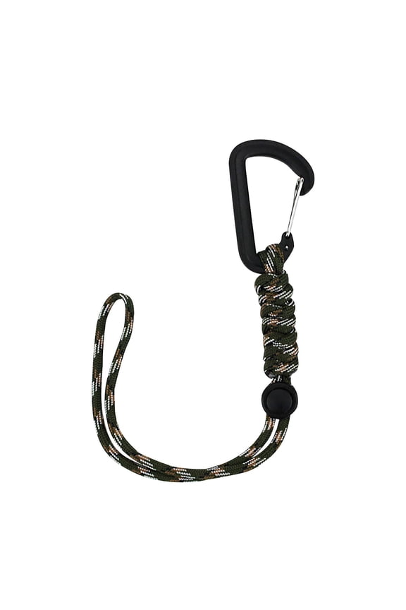 Outdoor Paracord Hook, 7-Core 4mm Survival Umbrella Rope Keychain, 150kg Load-Bearing Anti-Loss Strap for Backpack, Keys, Handwoven