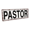thumbnail image 1 of Outdoor Pastor 4"x12" Metal Sign, Wall Décor for Home and Office, 1 of 4