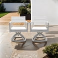 thumbnail image 1 of Outdoor Patio Aluminum Swivel Rocker 2PCS with Outdoor-grade Sunbrella Fabric Cushions, Grayish, 1 of 9