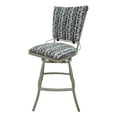 thumbnail image 1 of Outdoor Patio Armless 30" Bar Stool Jenna - Gray Beige Fabric - Back Pad, 1 of 2