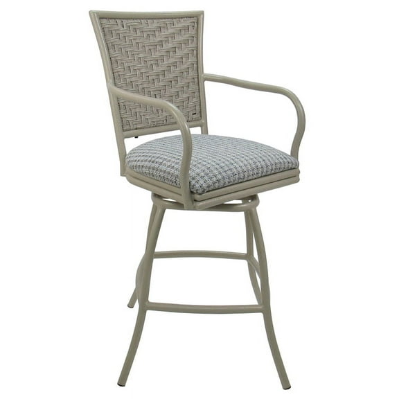 Outdoor Patio Bar Stool 30" Erin - Coco Taupe - Beige