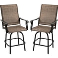 thumbnail image 1 of Outdoor Patio Chairs Set of 2 with Swivel and Armrests / Comfortable Seating for Balcony Enjoyment, 1 of 4