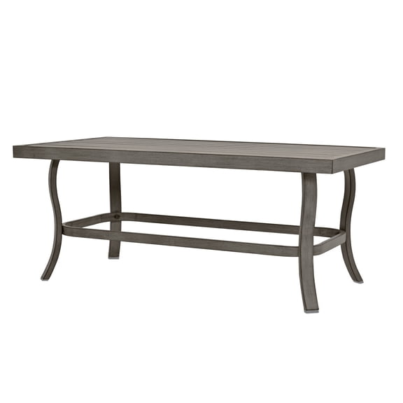 Outdoor Patio Coffee Table, Aluminum Rectangle Table, Weather-Resistant Center Table for Garden, Balcony, Backyard