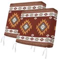thumbnail image 1 of Outdoor Patio Cushion Covers 2 Pack Bohemian Tribal Style Patio Chair Cushion Covers with Ties and Zipper Geometric Abstract Waterproof Outdoor Seat Cushion Covers for Patio Furniture 22"x22", 1 of 9