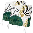thumbnail image 1 of Outdoor Patio Cushion Covers 2 Pack Mid Century Modern Patio Chair Cushion Covers with Ties and Zipper Abstract Leaves Waterproof Outdoor Seat Cushion Covers for Patio Furniture 22"x20", 1 of 7