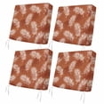 thumbnail image 1 of Outdoor Patio Cushion Covers 4 Pack Burnt Orange Leaf Patio Chair Cushion Covers with Ties and Zipper Waterproof Outdoor Seat Cushion Covers for Patio Furniture 22"x20", 1 of 9