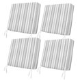 thumbnail image 1 of Outdoor Patio Cushion Covers 4 Pack Grey Striped Patio Chair Cushion Covers with Ties and Zipper Rustic Geometric Stripes Waterproof Outdoor Seat Cushion Covers for Patio Furniture 22"x22", 1 of 9
