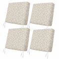 thumbnail image 1 of Outdoor Patio Cushion Covers 4 Pack Light Beige Eucalyptus Leaves Patio Chair Cushion Covers Botanical Vine Branches Farmhouse Waterproof Outdoor Seat Cushion Covers for Patio Furniture 22"x22", 1 of 9