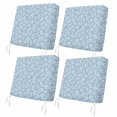 thumbnail image 1 of Outdoor Patio Cushion Covers 4 Pack Light Blue Eucalyptus Leaves Patio Chair Cushion Covers Botanical Vine Branches Farmhouse Waterproof Outdoor Seat Cushion Covers for Patio Furniture 24"x24", 1 of 9
