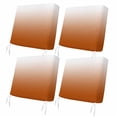 thumbnail image 1 of Outdoor Patio Cushion Covers 4 Pack Orange Ombre Patio Chair Cushion Covers with Ties and Zipper Fall Orange Farmhouse Waterproof Outdoor Seat Cushion Covers for Patio Furniture 22"x20", 1 of 9