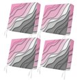 thumbnail image 1 of Outdoor Patio Cushion Covers 4 Pack Pink Grey Modern Geometric Patio Chair Cushion Covers with Ties and Zipper Abstract Beach Waterproof Outdoor Seat Cushion Covers for Patio Furniture 20"x18", 1 of 9
