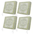 thumbnail image 1 of Outdoor Patio Cushion Covers 4 Pack Tribal Vintage Boho Patio Chair Cushion Covers with Ties and Zipper Sage Green Bohemia Waterproof Outdoor Seat Cushion Covers for Patio Furniture 20"x18", 1 of 9