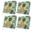 thumbnail image 1 of Outdoor Patio Cushion Covers 4 Pack Yellow Pineapple Patio Chair Cushion Covers with Ties and Zipper Waterproof Outdoor Seat Cushion Covers for Patio Furniture 24"x24", 1 of 9