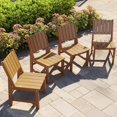 thumbnail image 1 of Wingyz Outside Dining Chairs Set of 4 Patio Side Chairs for Outdoor Porch Garden Backyard Wood Color, 1 of 10