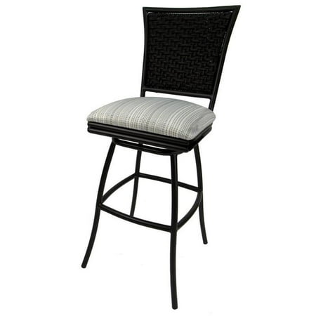Outdoor Patio Extra Tall Spectator Swivel Armless Bar Stool 35" - Erin